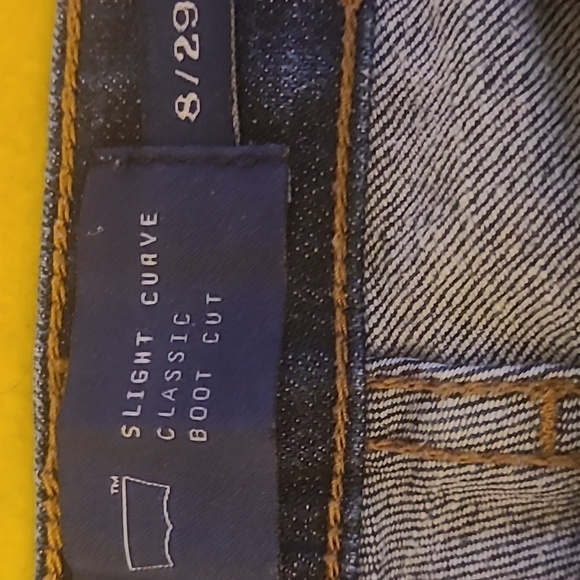 Levi's Jeans Slight Curve Classic bootcut size 8 / 29 dark wash Stretch - Picture 3 of 11